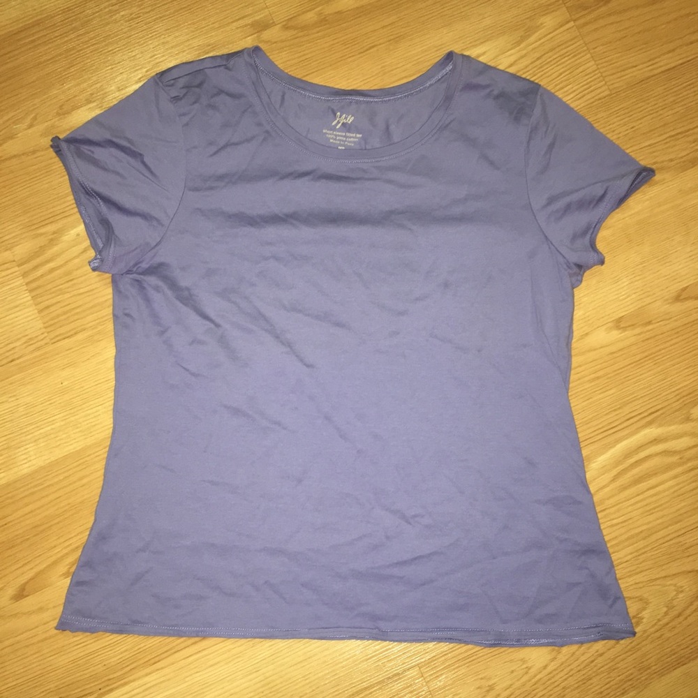 Purple short sleeve tee shirt